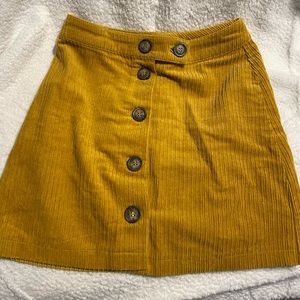 EYC Corduroy Mustard Skirt
